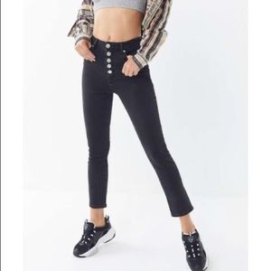 BDG Glitter Button Fly High Rise Jeans Sz 26